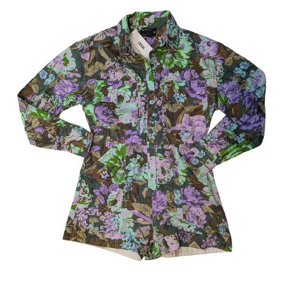 NWT ASOS Design Women's Floral Playsuit-romper Size 4 - Picture 6 of 6